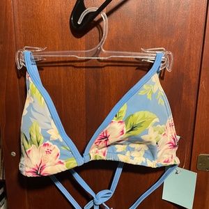 Floral print two piece swimsuit